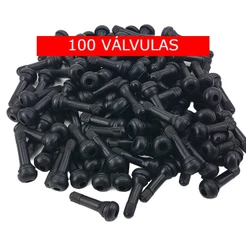 kit 100 Bicos De Roda Válvula P/ Pneu Sem Câmara Passeio Tr414