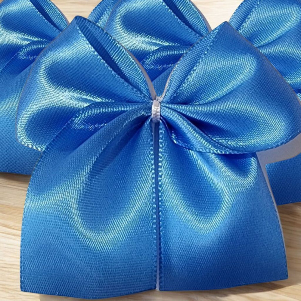 Laços de Cetim Prontos  - Azul Turquesa - Personalizado e Artesanato - Diversas Cores