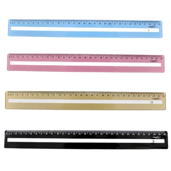 RÉGUA DE POLIESTIRENO 30CM GUIA DE LEITURA MAXCRIL - UNIDADE em Oferta na Shopee