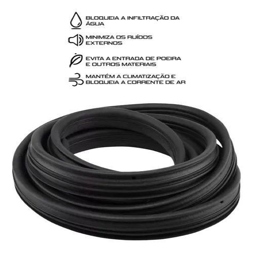 Kit 02 Borracha Vedação Porta Caminhao Mercedes Axor E Atego — imagem 2 de 2