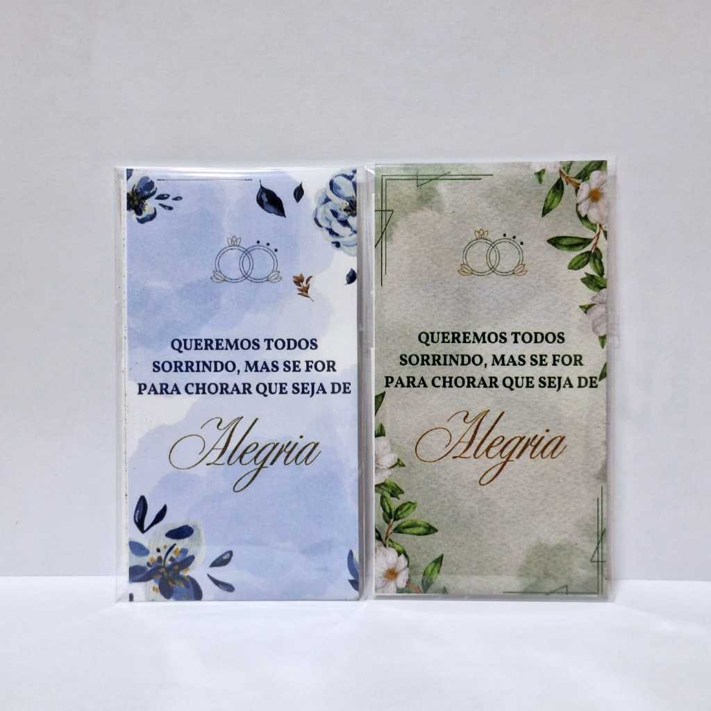 Kit Completo 100 Lágrimas De Alegria Para Casamento (Saquinhos + Lenços + Tag ) em Oferta na Shopee