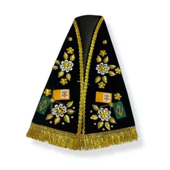 Manto Para Imagem Nossa Senhora Aparecida 30cm Simples Sem touca