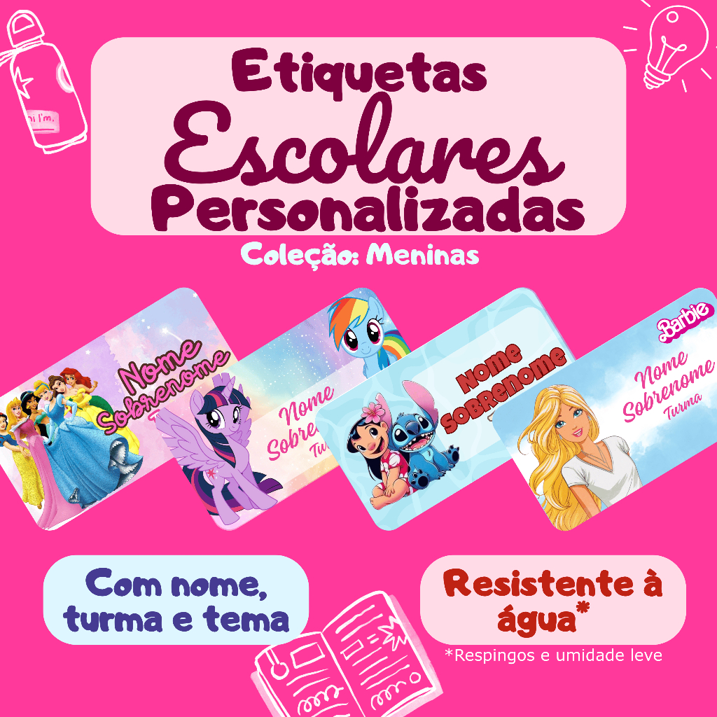 Etiquetas Escolares Personalizadas Menino: Onde Comprar | BuscaProdutos