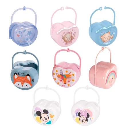 Porta Chupeta Com Alça Dec Menina Menino Personagens Disney 140ml Plasútil