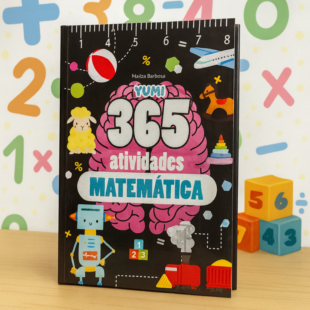 Livro Infantil 365 Atividades Para Treinar Estudar Matemática Capa C/ Glitter Premium em Oferta na Shopee