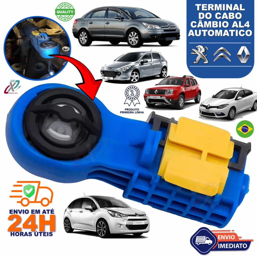 Terminal Cabo Marcha Câmbio Automatico AL4 C3 C4 206 207 208 307 Duster Fluence Citroen Peugeot Rena