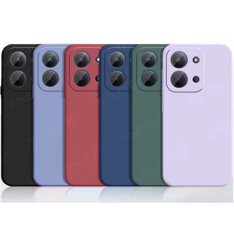Capa Capinha Slim Aveludada Anti Shock Colorida + Película 3D Para Xiaomi Poco C85