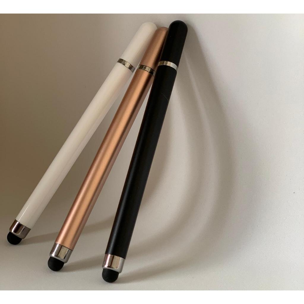 CANETA STYLUS TOUCH 2 EM 1 UNIVERSAL PARA CELULAR E TABLET – LEVE, PRECISA E SEM BATERIA