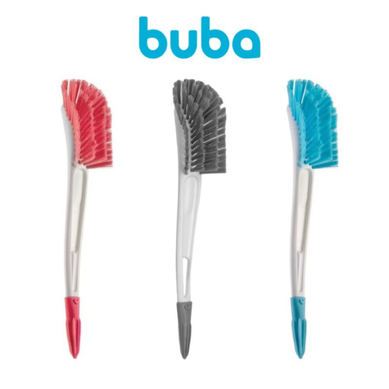 Escova de Mamadeira cerdas resistente e limpador de bico Buba em Oferta na Shopee