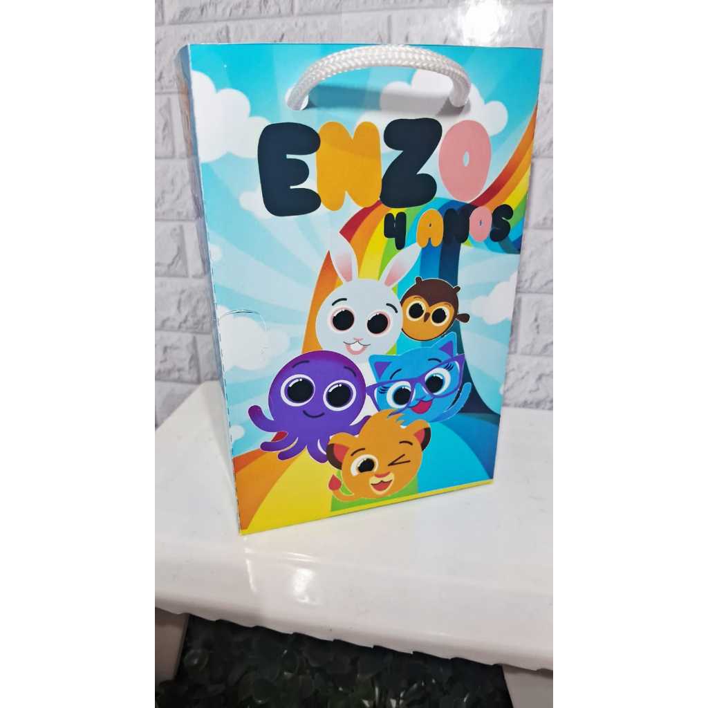 Sacolinha Personalizada Bolofofos  Menina/Menino/festa infantil/aniversario/lembrancinha