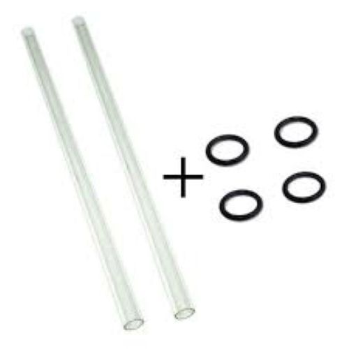 2 Tubos de Vidro Torneira Maquina Café Universal Monarcha 300mm