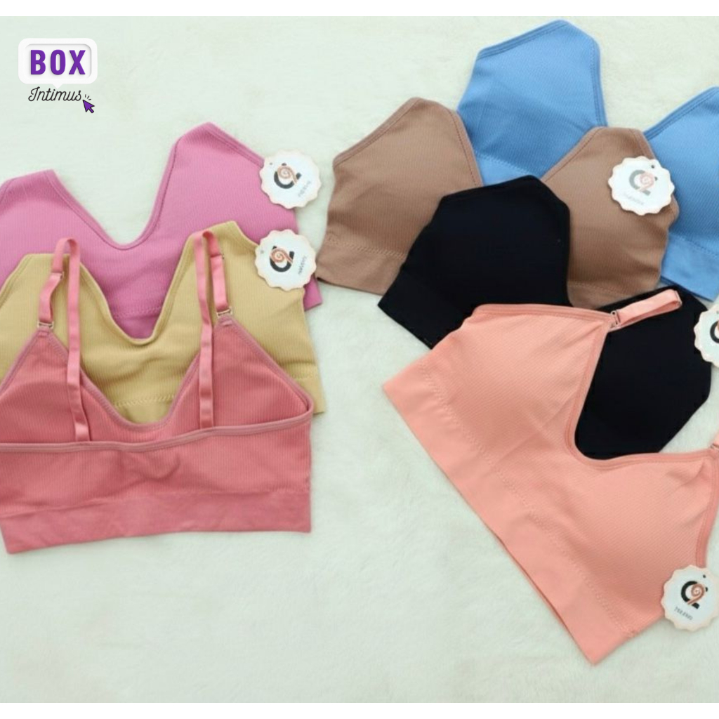 Sutiã Feminino Alcinha com Bojo Confortável e Básico Cores Sortidas.