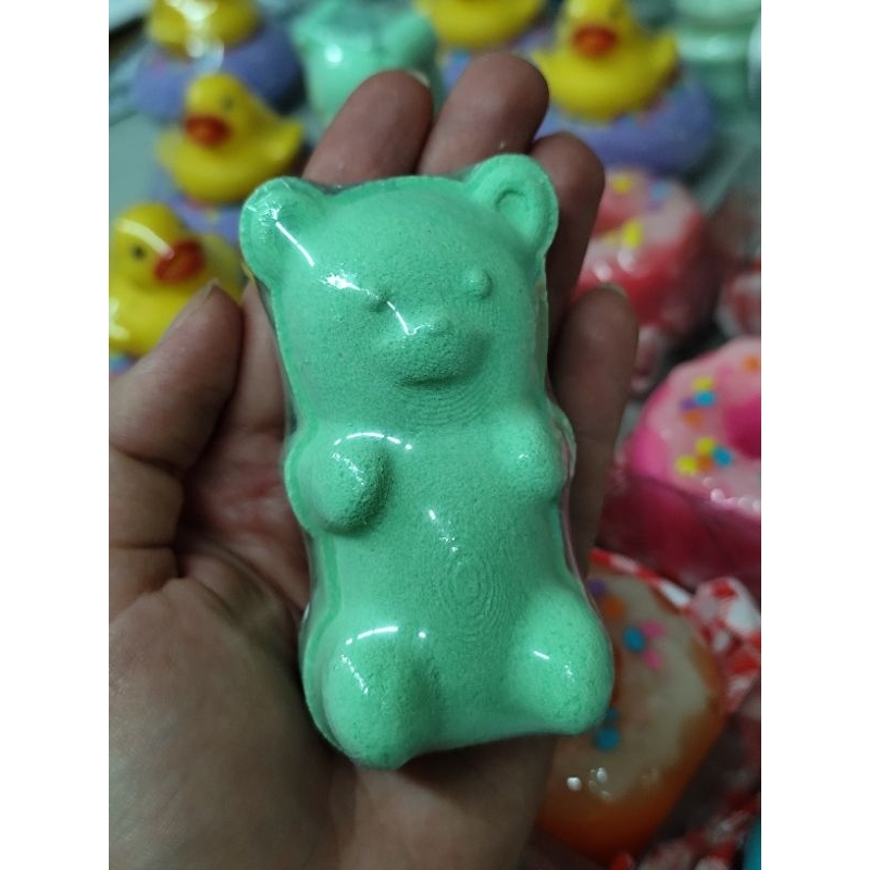 Gummy Bear mini bomba de banho efervescente bathbomb escalda pés