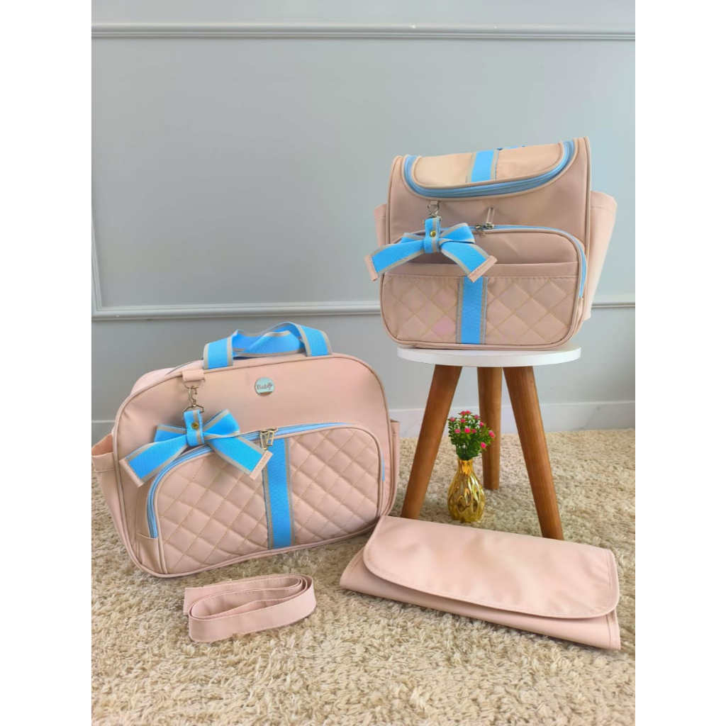Kit Bolsa Maternidade premium kit 3 peças, Bolsas Grandes e espaçosas, kits multifuncionais kit Impermeáveis
