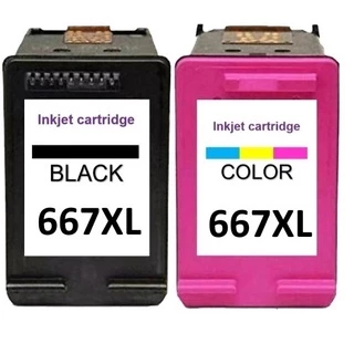 Kit 2 cartuchos de tinta 667 xl (1 preto e 1 colorido)