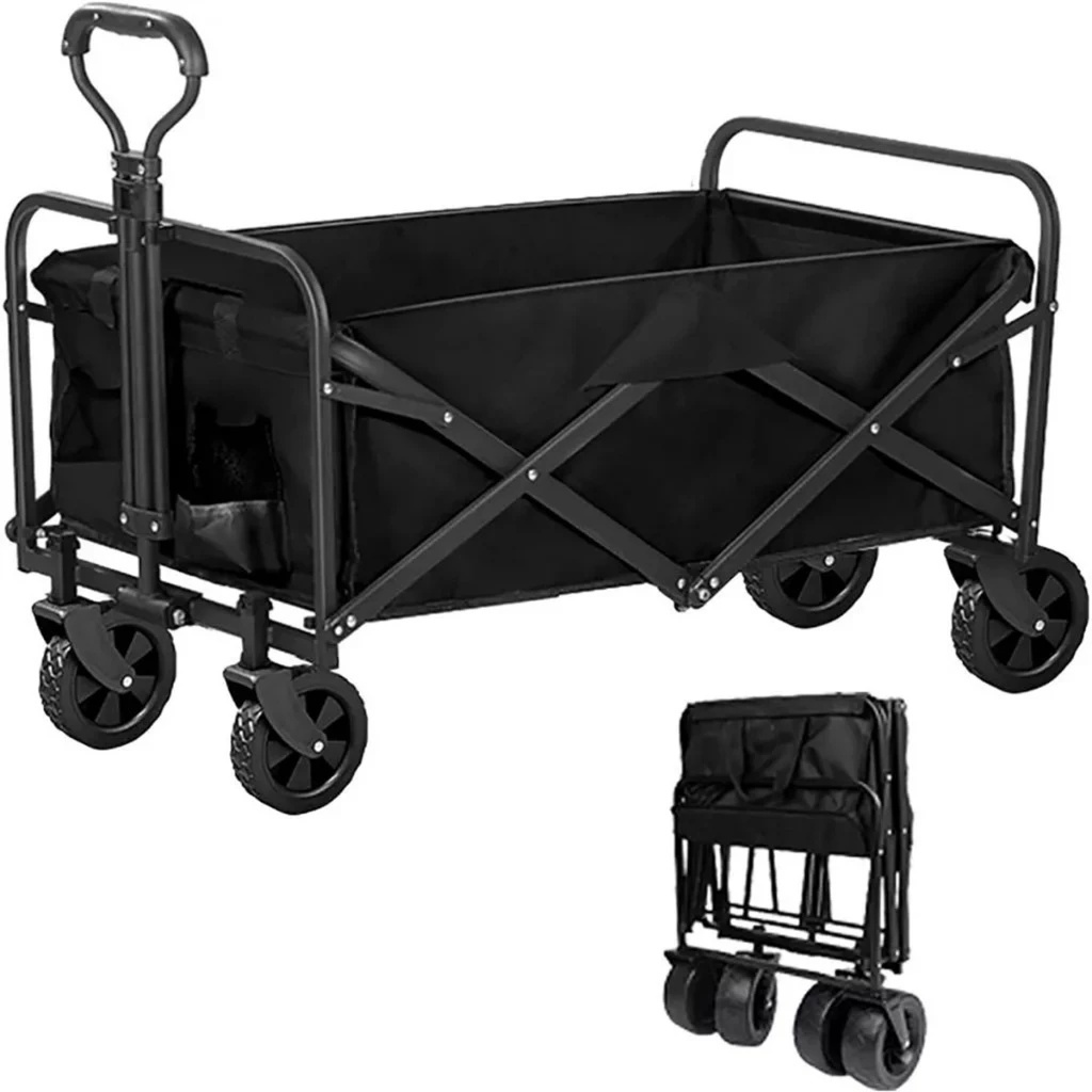 Carrinho Multiuso Para Camping Até 100kg Dobrável em Oferta na Shopee