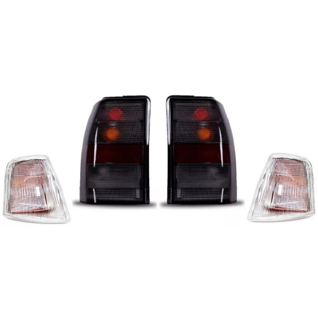 Kit Lanterna Sinaleira Traseira Fumê + Pisca Dianteiro Omega CD Gls GL 93 94 95 96 97 98