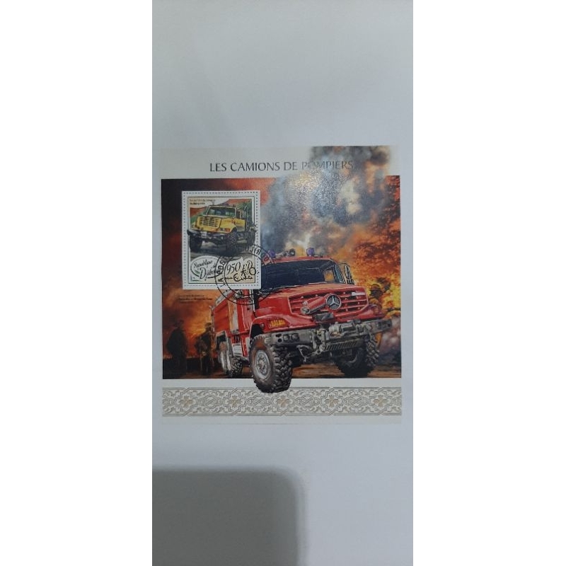 bloco bombeiro caminhao selo grande 4x4