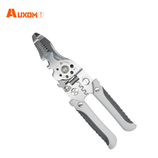 AUXOM Alicate de Crimpagem e Decapagem Profissional - Multifuncional para Cortar, Descascar em Oferta na Shopee