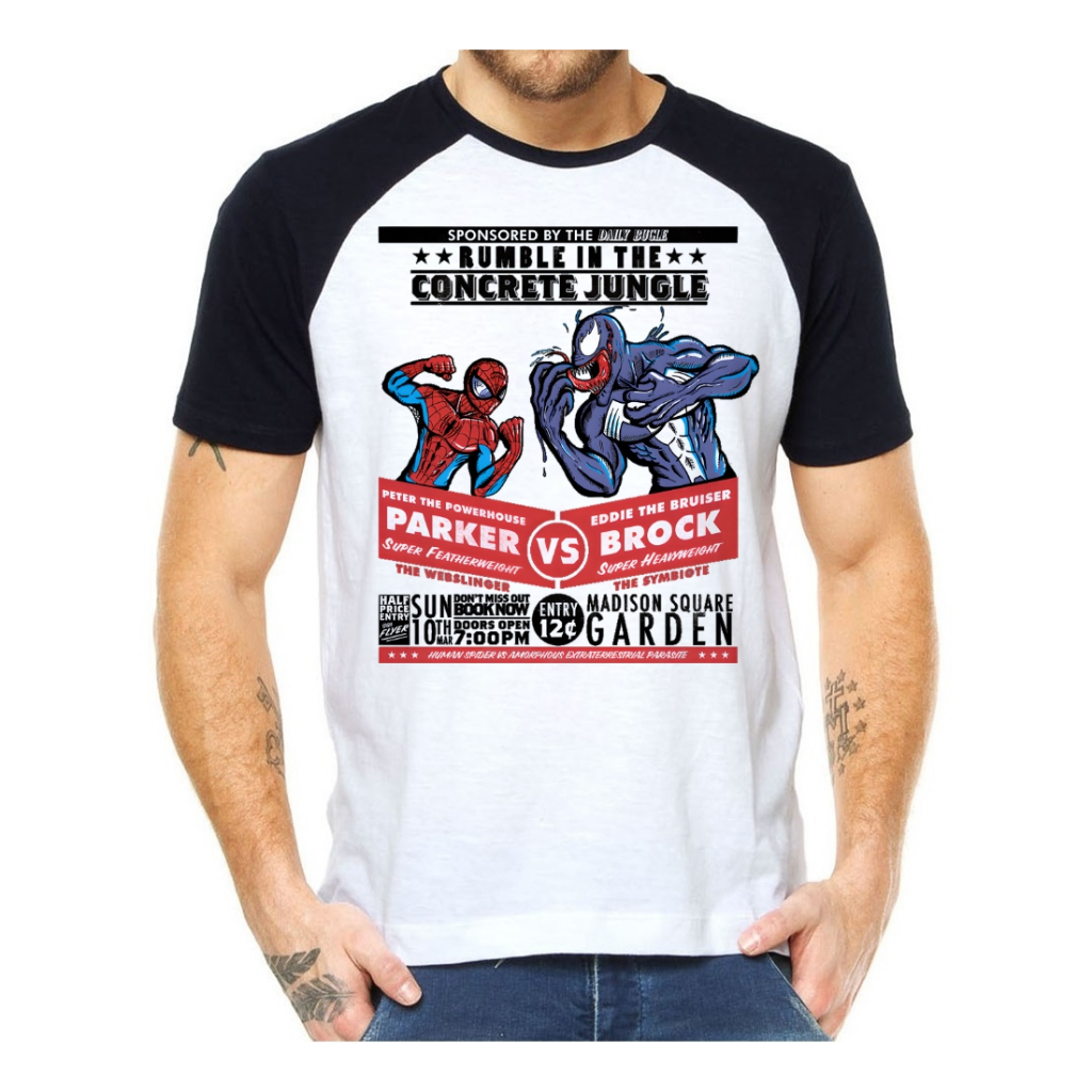 Camiseta Camisa Spider-man Homem Aranha Venom Anime Nerd 91