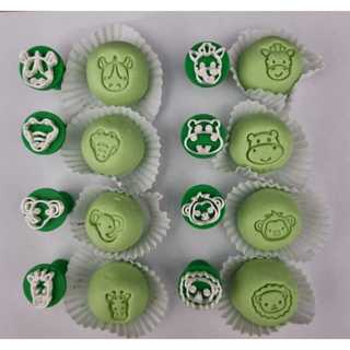 Carimbos para Doces e Brigadeiro _ Safari _ 8 Pinos em Oferta na Shopee