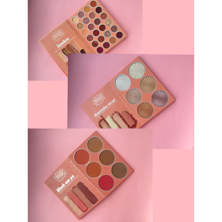 kit Sombra & Iluminador Em Pó & Blush Em Pó Paleta De em Oferta na Shopee