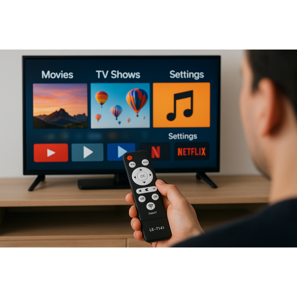 Controle Remoto Universal Smart LE-7741 – Compatível com Diversas Smart TVs