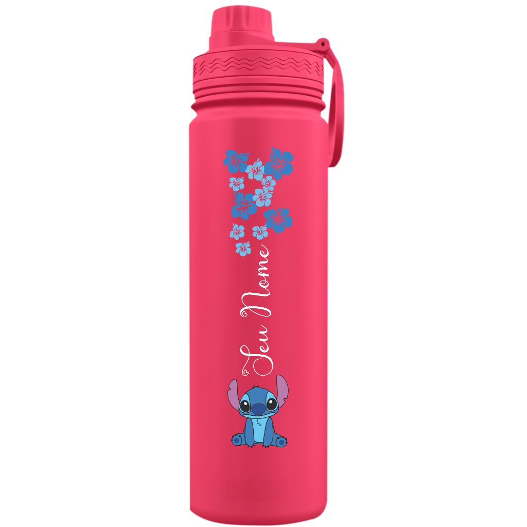 Garrafa Fresh Térmica Aço inoxidável Personalizada com seu Nome - Ohana 3 em Oferta na Shopee
