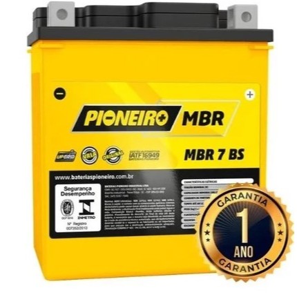 Bateria Moto Pioneiro Honda Nx 4 Falcon 400 7 Bs 12v 7ah