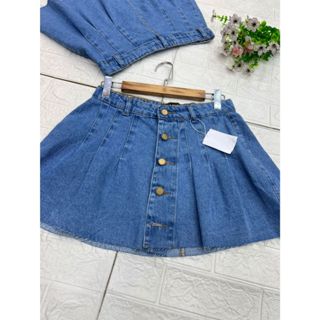 mini saia pinçada jeans alta moda promoçao, envio aleartorio cor e modelo em Oferta na Shopee