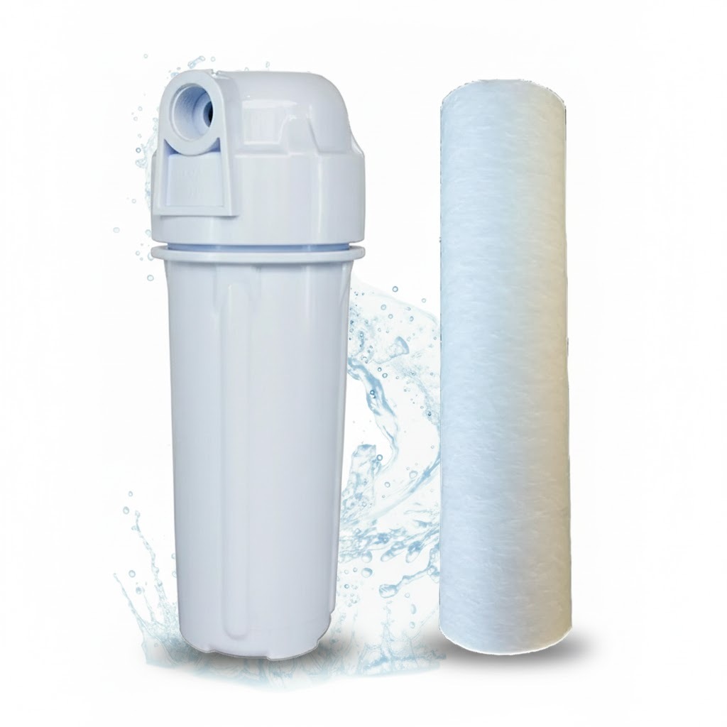 Filtro carcaça Universal Caixa Água e Cavalete de Entrada Completo Elemento Filtrante Polipropileno