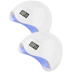 2x Cabine Sun 5 LED UV Digital 48w Unha Gel Acrigel Fibra Alongamento