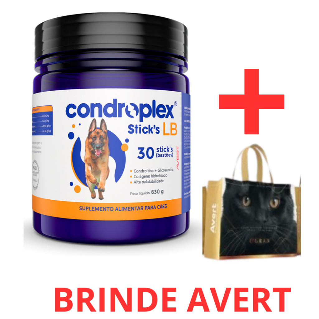 Condroplex Stick's LB para Cães de Porte Grande e Gigante - 30 Bastões em Oferta na Shopee