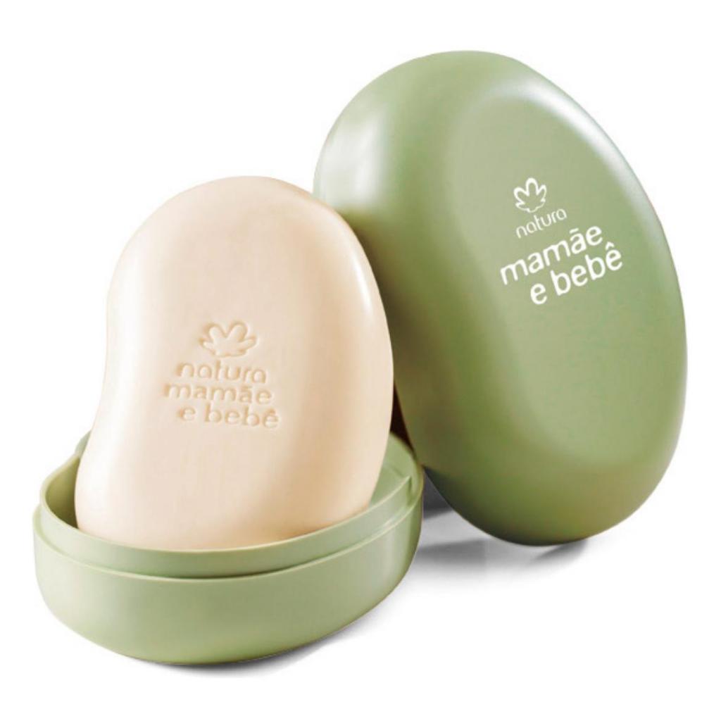 Sabonete em Barra com Saboneteira Mamãe e Bebê 100g Natura