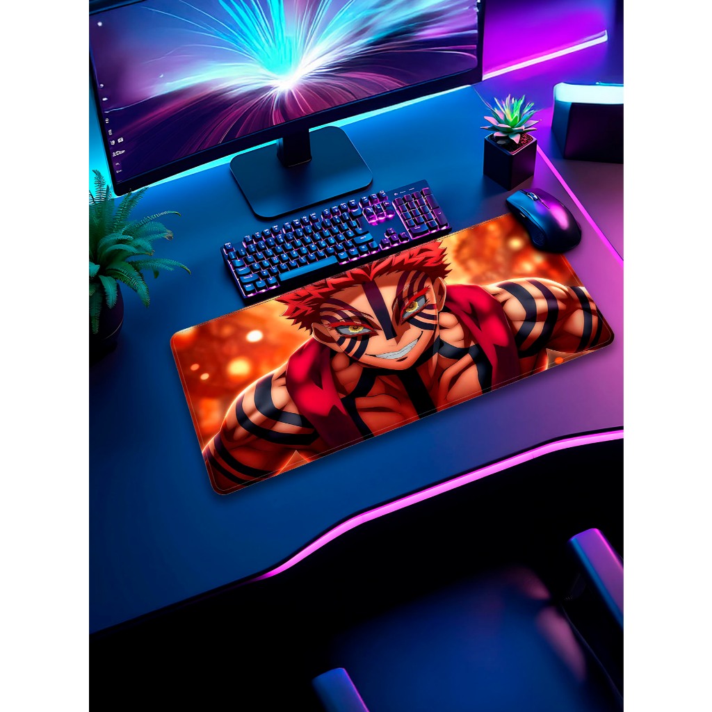 Mouse Pad Gamer Com Costura Nas Bordas e Estampa de Anime e Vários Tamanhos /SASUSKE/AKAZA/MADARA/E MUITOS OUTROS
