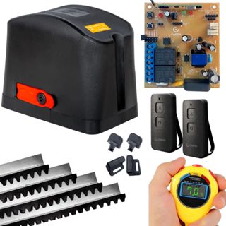 Motor de Portão Completo Dz Casa Speed 7 segundos 400kg 2 Controles 3m Cremalheira em Oferta na Shopee