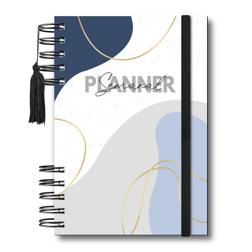Agenda Planner Semanal Visão Semana Capa Dura A5 100 Páginas Planejamento Semanal Organização
