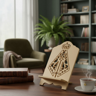 Porta Biblia E Livro Decorado Nossa Senhora Em MDF 9mm Cru em Oferta na Shopee