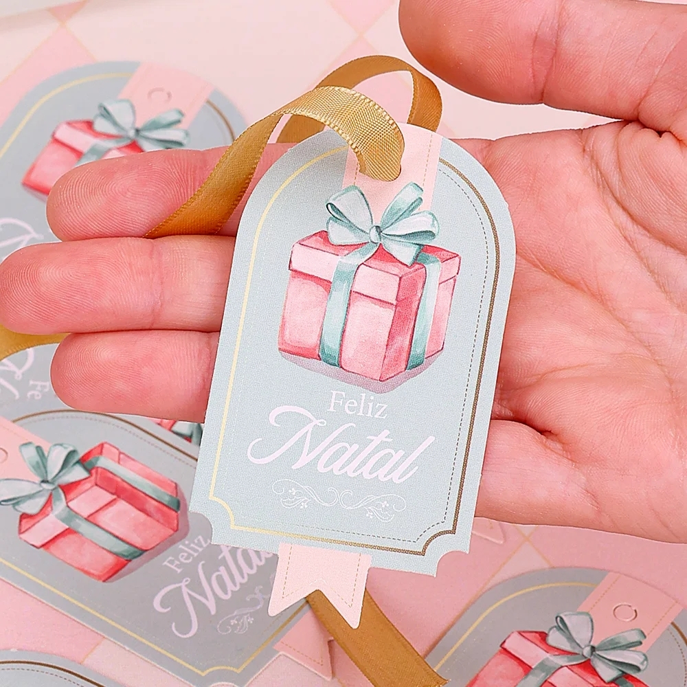100 TAGS NATAL BANDEIROLA DOCE NATAL 5250 ( JANGO NATAL 2025 )