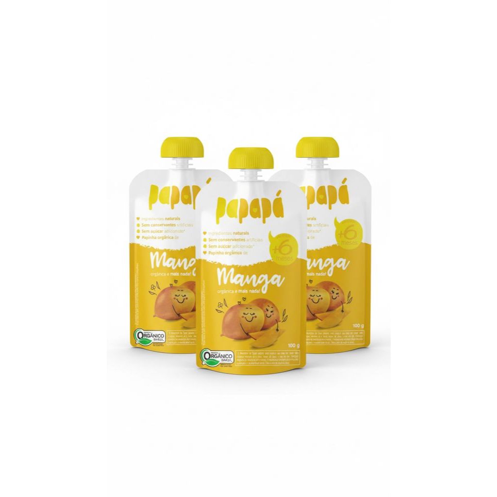 Kit Papinha Papapá - Manga -100g +6Meses