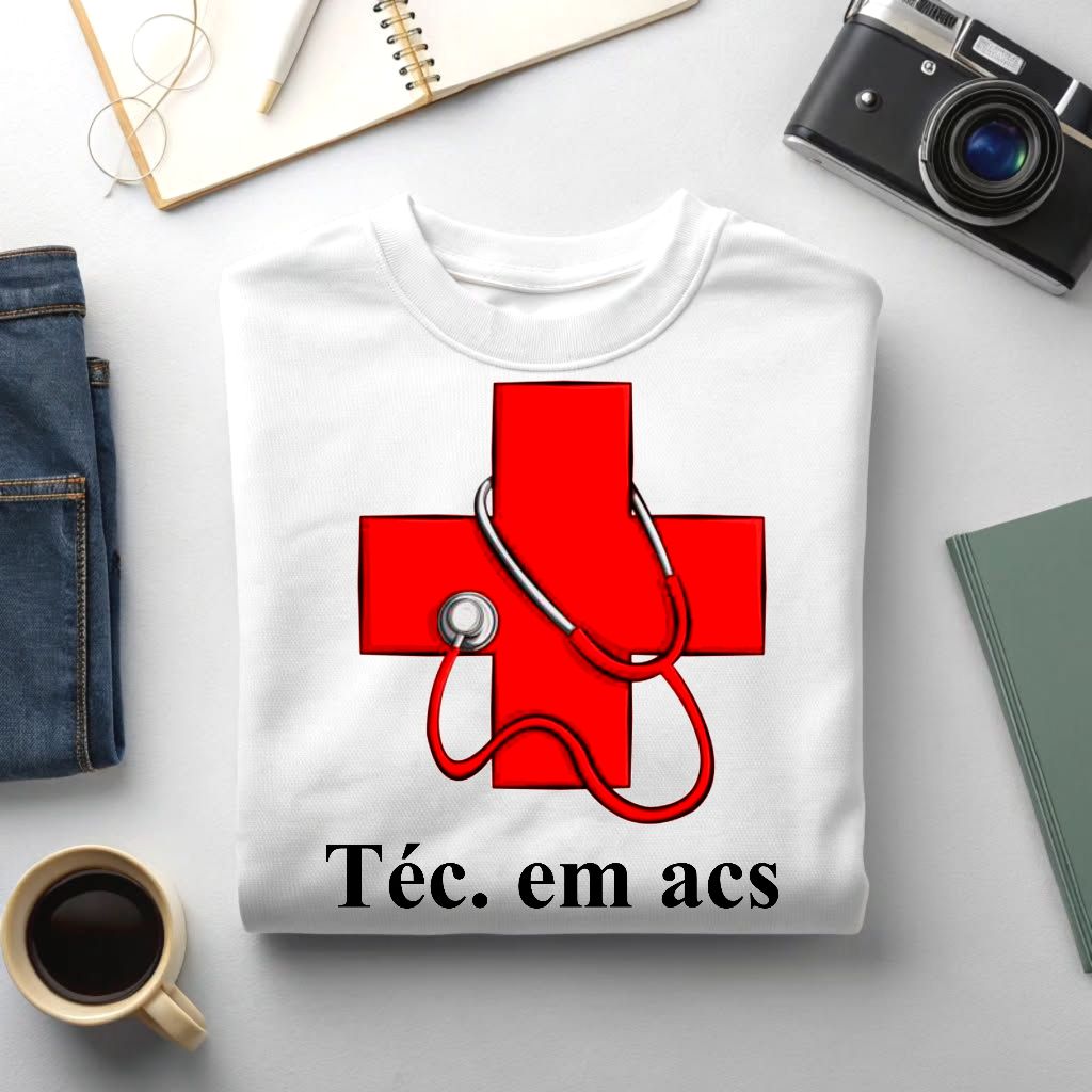 Camisa Agente de saúde Blusa T-shirt 730 SH. CP
