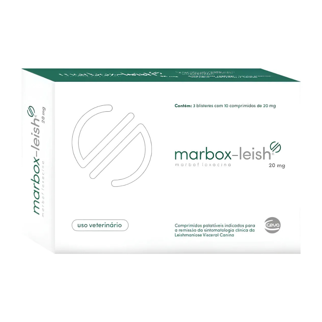 Marbox-leish Tratamento Da Leishmaniose 30 Comp. 20mg - Ceva em Oferta na Shopee