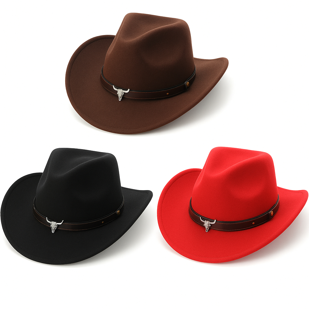 Chapéu Country Camurça Americano Cowboy Rodeio Barretos Sertanejo Cowgirl