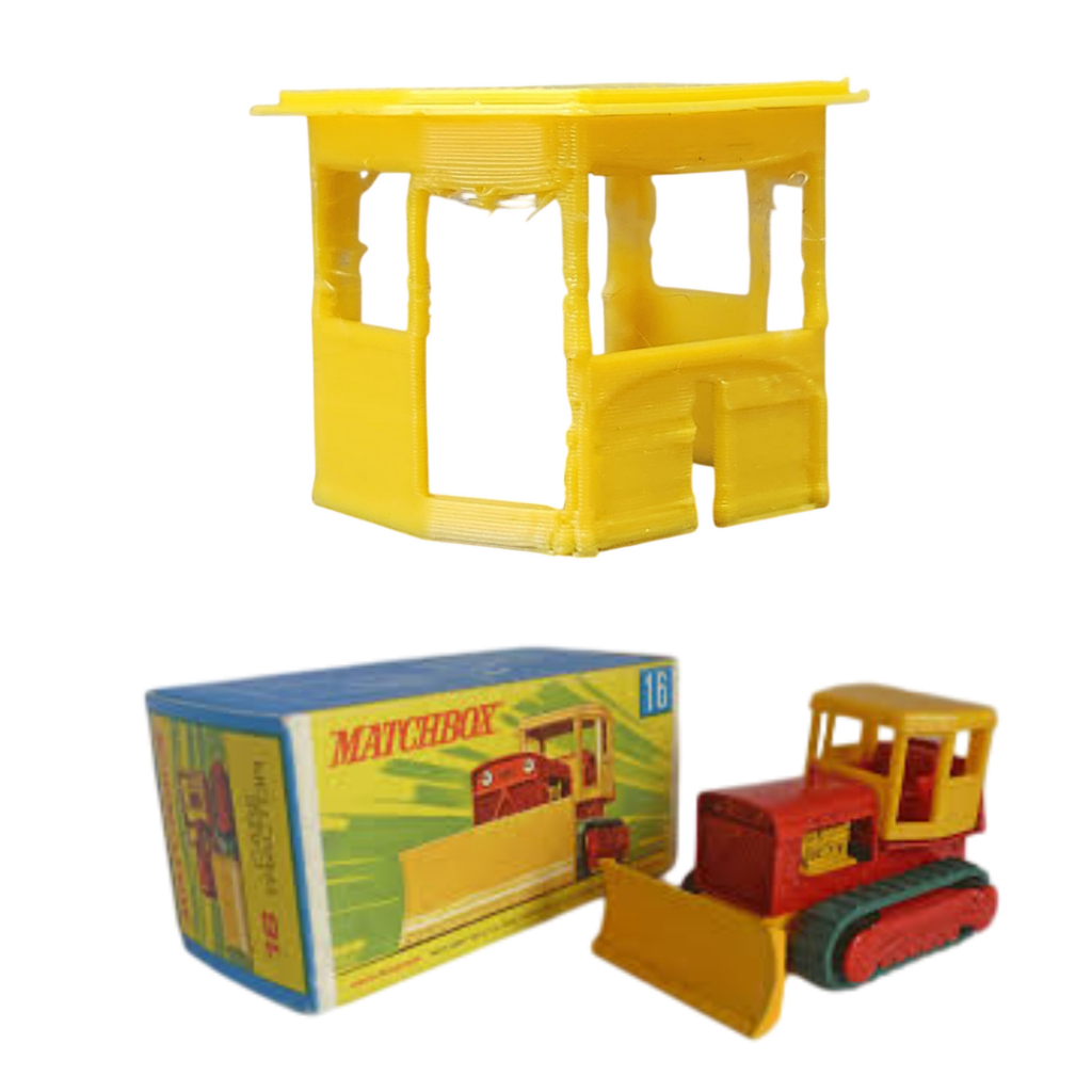 Cabine / Capota Reposição para Trator Matchbox Lesney Case Tractor Nº 16d