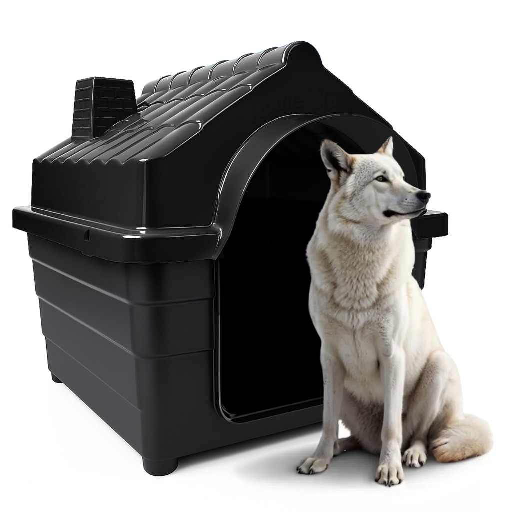 Casinha Plástica Cachorro N8 e N9 Porte Grande Com Colchonete em Oferta na Shopee