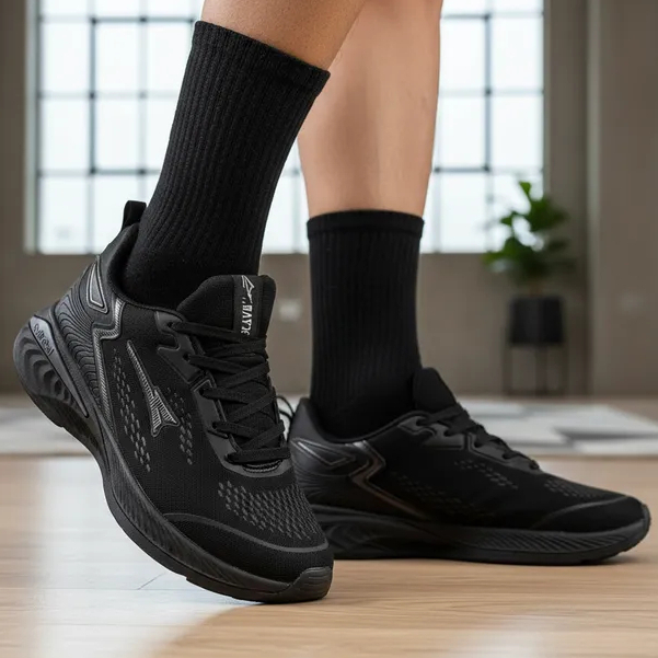 Tênis Esportivo Masculino Leve Confortável Academia Caminhada Corrida Respirável e Resistente EDN1524