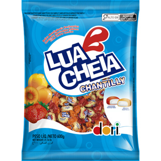 Bala Mastigável Recheada Lua Cheia Chant 600g - DORI em Oferta na Shopee