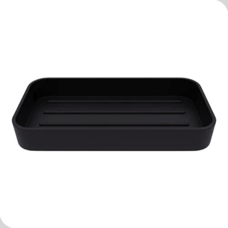 Saboneteira Porta Sabonete Em Barra Preto Banheiro Soprano em Oferta na Shopee