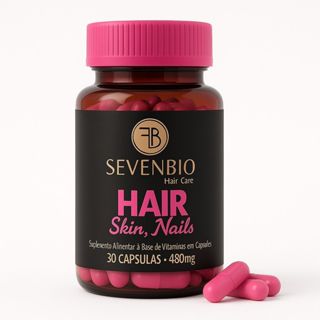 Sevenbio Cápsulas Controle da Queda Capilar e Crescimento Rápido Suplemento Alimentar com Biotina e Colágeno em Oferta na Shopee