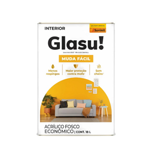 Tinta Acrílica Glasu Muda Fácil 18 Litros Suvinil Branco Neve em Oferta na Shopee